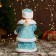 Snow Maiden "Burnt Rombic" with backlight, moves, 30 cm, blue