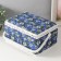 Casket for needlework "Field flowers on blue" 19x26x14.5 cm