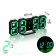 Electronic desktop watches, with a suspension, green indication, 9 x 3 x 23 cm, from USB