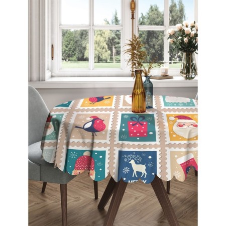 The tablecloth “Festive brands”, round, Saten, d = 150 cm