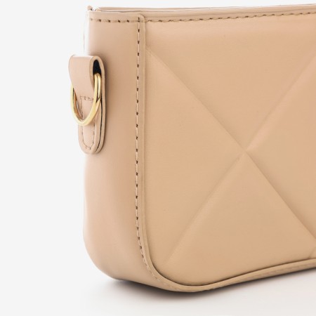 Cross-Bodi Bag on a zipper, beige color-5