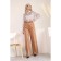 Female trousers, size 46, beige color