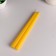 A set of antique candles, 2.2x 25 cm, lacquered 2 pieces, yellow