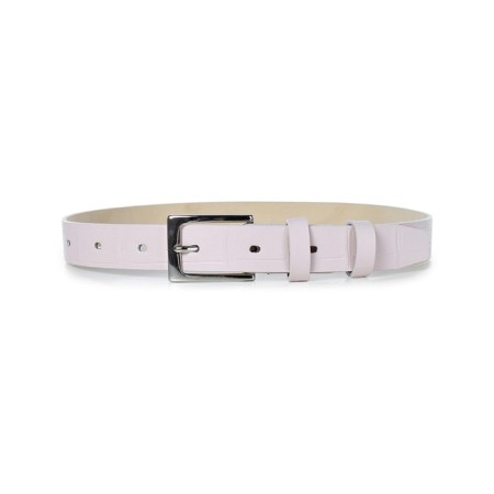 Belt belt children's genuine leather 46722 Pink 85x2.5x0.3 cm-3