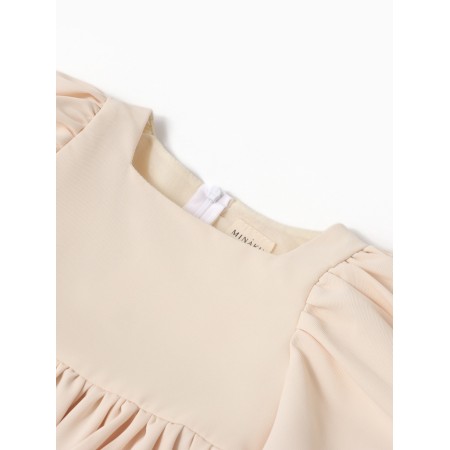 Платье для девочки, MINAKU :Party Dress, цвет молочный, рост 104 см-1