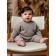 Knitted Children's Pure Love Buddy, height 74 cm, brown color