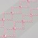 Sticker of rhinestone plastic "Pattering from the rhombus" Pink 35x8 cm