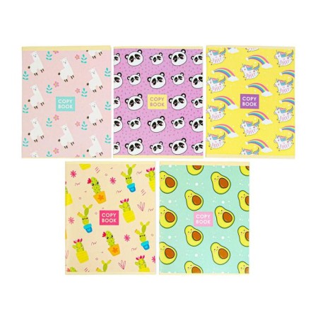 Notebook of 48 sheets in Calligrata Pattern cage, covered cardboard, block No. 2 is whitewash 75% (gray sheets), mix