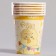 Paper glass "Happy chicken", 6 pcs