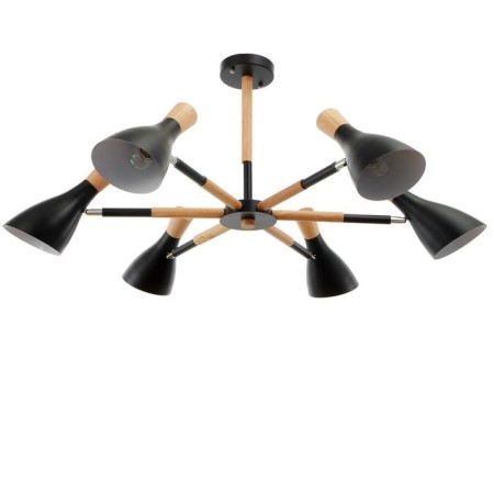Morocco chandelier 6x40W E27 Black 90x90x58.5 cm Bayerlux-4