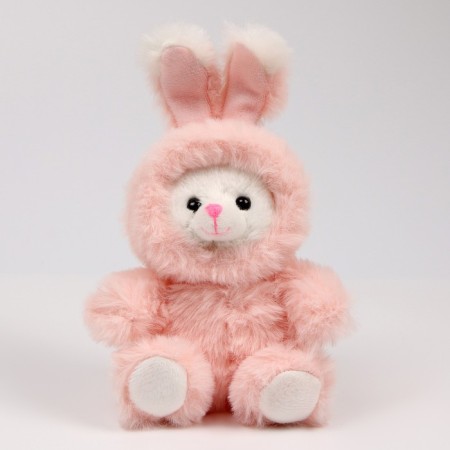 Soft toy "Bunny", pink color-3
