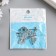 Decor for creativity metal, rhinestones "Key with flower" silver 4x1.5 cm