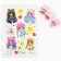 Ring 3 pcs with Cute Girl tattoo 8 x 12 cm