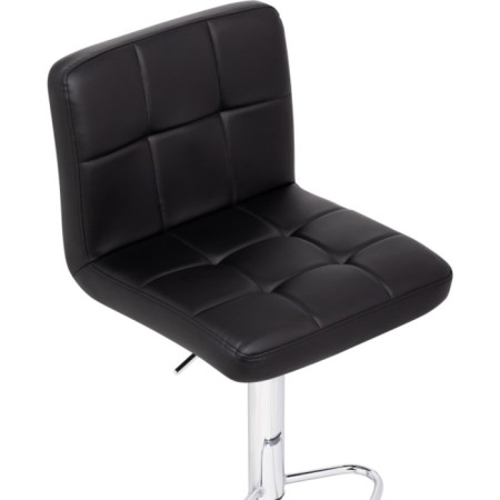 Bar paskal metal/eco -leather, chrome/black 43x53x89 cm-5