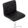 Bar paskal metal/eco -leather, chrome/black 43x53x89 cm