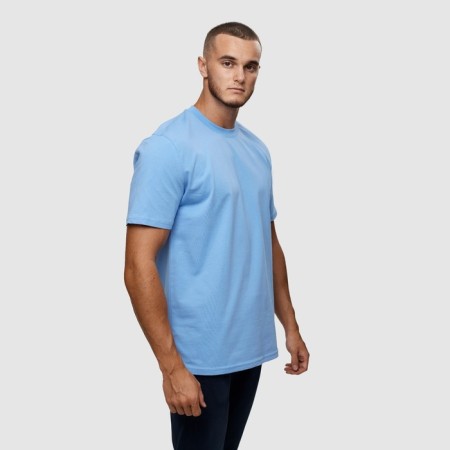 T -shirt male, blue color/print mix, size S-3