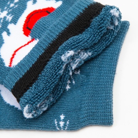 Terry socks, blue color/lama, size 23-25-3