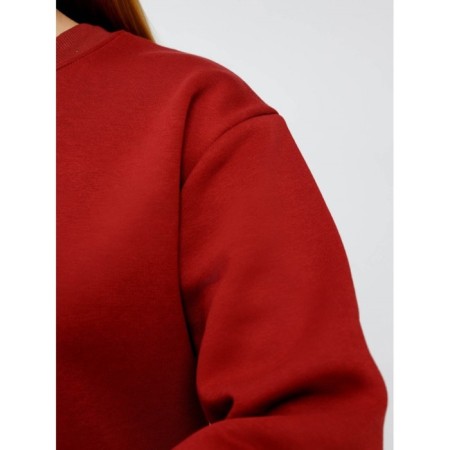 Women's sweated sweam, size 54, burgundy color-3