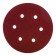 Circle of abrasive grinding bison 35566-150-120, perforated, P120, 150 mm, 5 pcs.