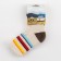 Nosk children from Mongolian wool "colored stripes", white color, size 12-14 cm (2)