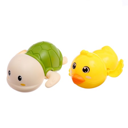 Bathing set in the bathroom "Clothing toys: duckling and turtle", 2 pcs., Mix-10
