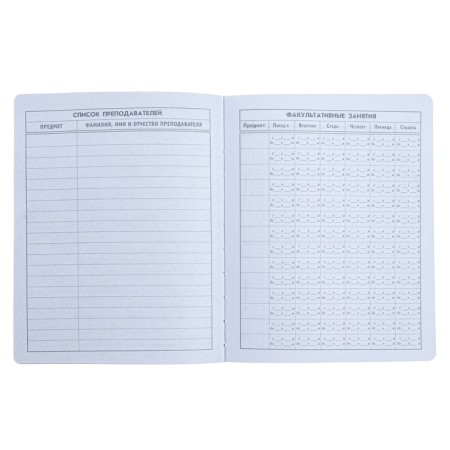 Universal diary 1-11 grade, 48 sheets "stars", artificial leather cover, offset block-5