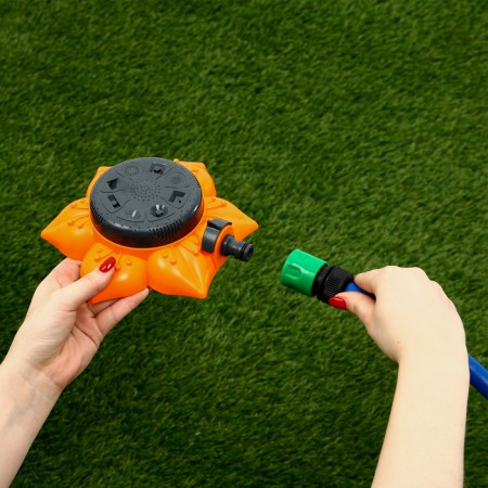 A multifunctional spray, 8 modes, under connector, plastic, “flower”, Greengo-13