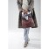 Bag-bag, lightning department, external pocket, adjustable belt, burgundy color