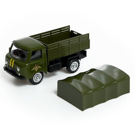 Metal machine "UAZ 452. Army", inertia, 1:43-3