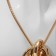 Pendant "Geometry" circles, color gold, 50 cm