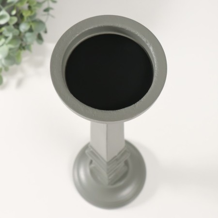 Summary tree for 1 candle "Greece" gray 11.5x11.5x39.5 cm-2