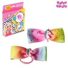 ART Fashion jewelry set: rubber bands and hair hair clips with bows