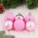 Set of balls plastic D-4 cm, 12 pcs "Assorted" pink