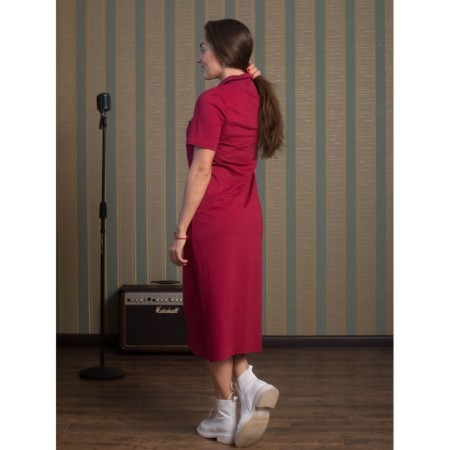 Female dress, size 52, burgundy color-3