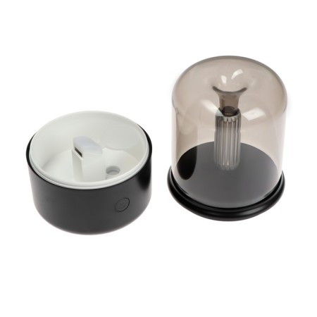 Aromadiffusor HM-9 with candlestick, ultrasonic, 120 ml, from USB to computer, backlight, black-5
