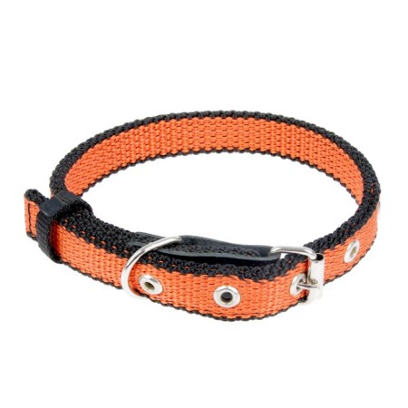 Collar of two-layer nylon zoonik, 31-45 x 2 cm Mix flowers-2