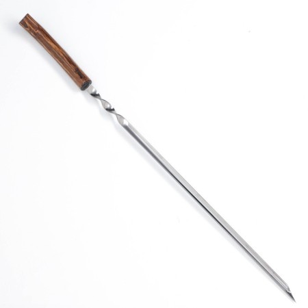 Shampoo corner, with a wooden handle "eco" working part - 40 cm, 63 x 1.2 cm, steel - 2 mm,