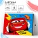 Picture on numbers for children "Lightning Maccuin" 21x15 cm, cars