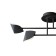 Ceiling chandelier Mantra capuccina, LED, 2100LM, 3000K, 800x150x255 mm, black color