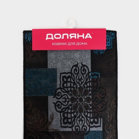 Набор ковриков для дома Доляна «Цвета», 2 шт, 40×60 см, 40×120 см-10