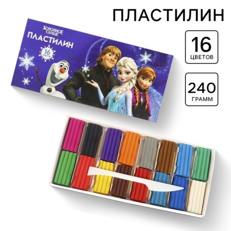 Plasticine 16 colors 240 g "Cold heart"
