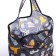 Household bag without fastening, black color/multi -colored
