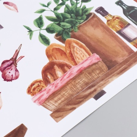 Stick plastic interior color "kitchen shelves" 30x90 cm-2