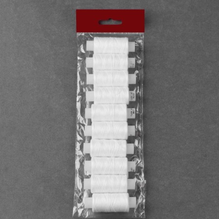 Set of threads 40lsh, 200 m, 10 pcs, white color-1
