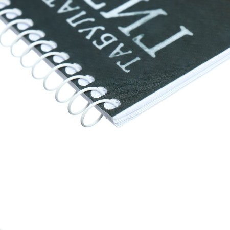 Notebook for notes tabulature A5, 24 sheets on the crest, horizontal "strings of the soul", cover coated cardboard, embossing, block 80g/m2-2