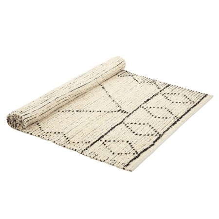 Dispur Ethnic processed cotton carpet, size 120x180 cm-3