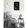 Carting clock, interior "Rules of the House", smooth move, 57 x 35 x 4 cm