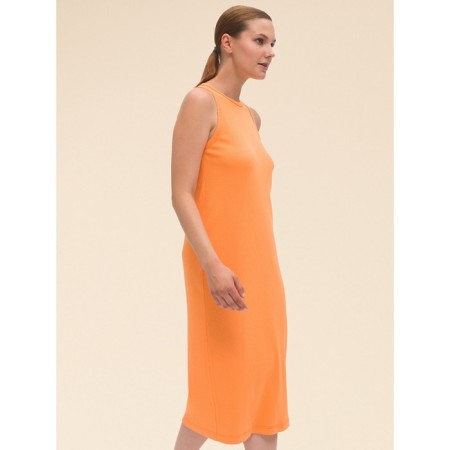 Women's dress, size 48, orange color-4