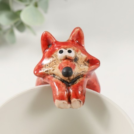 Souvenir Ceramics for Kashpo "Fox" 5,1x4.2x11.6 cm-4