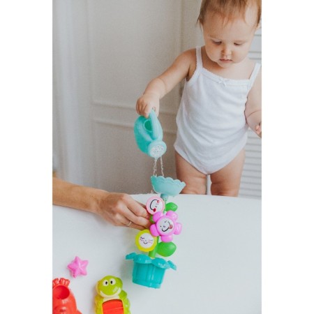 A set of bath toys "Panda and Flower", 3 objects, on suction cup-1